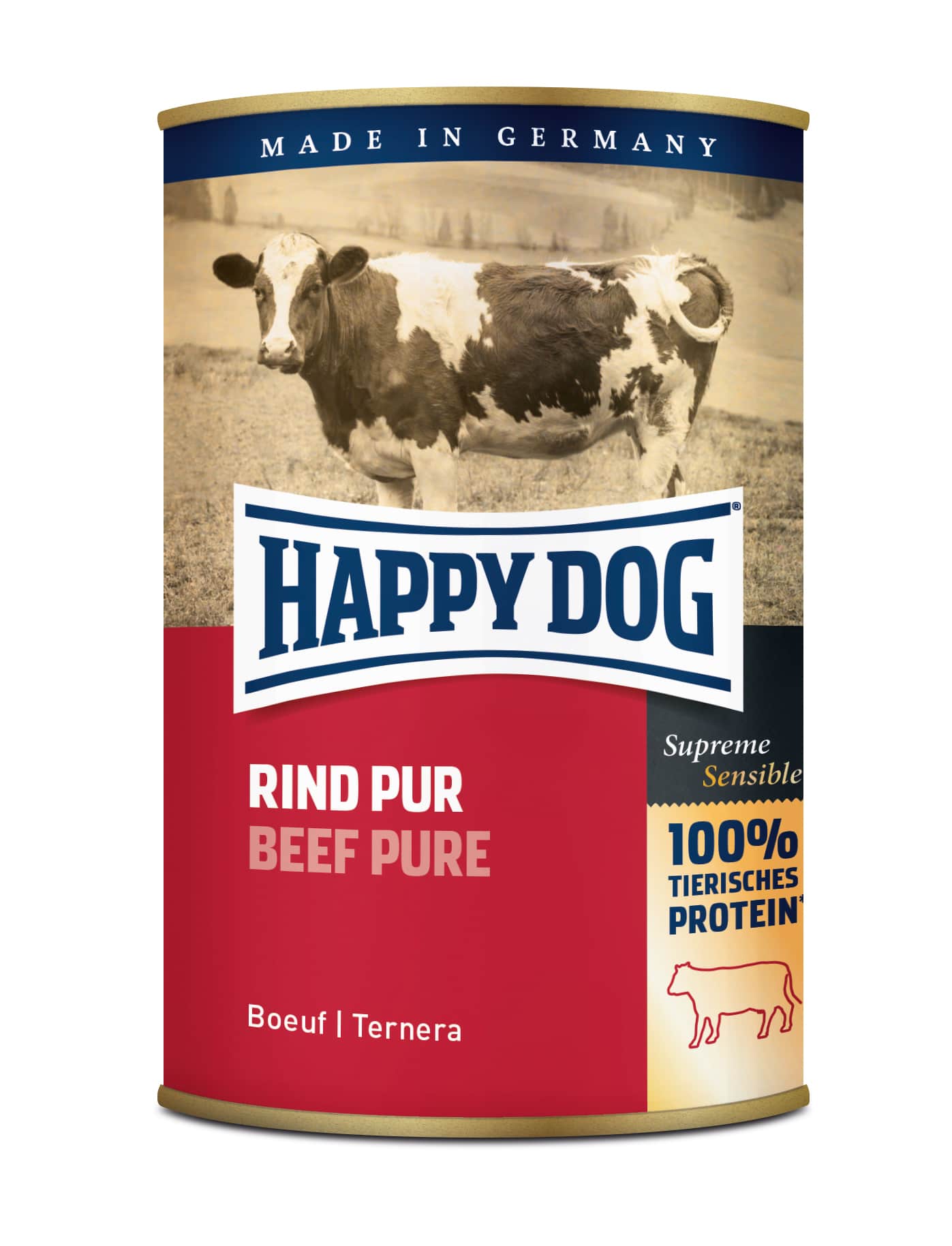Happy Dog שימורים לכלב בטעם בשר בקר 400 גרם