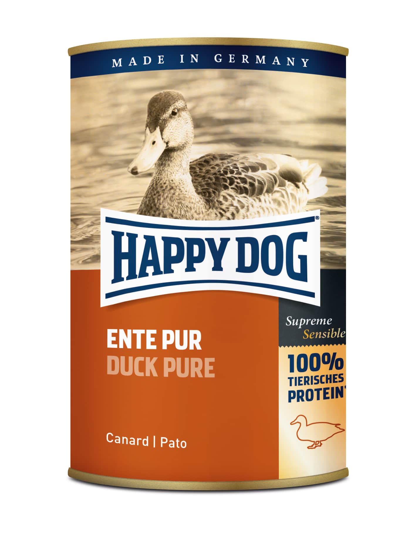 Happy Dog שימורים לכלב בטעם ברווז 400 גרם
