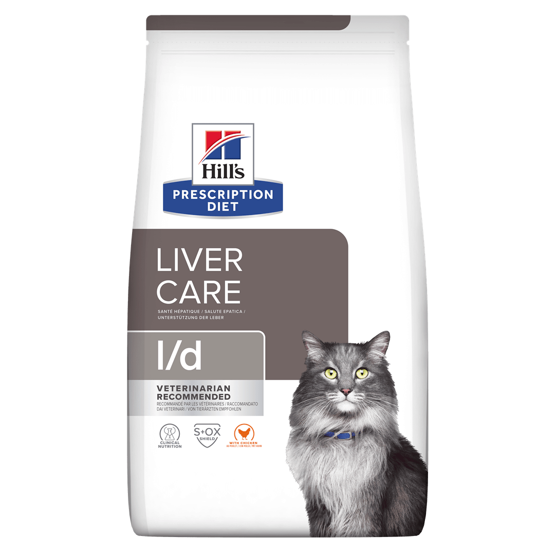 אוכל רפואי לחתולים בכל שלבי החיים עוף 1.5 קג הילס L/D ליוור קייר