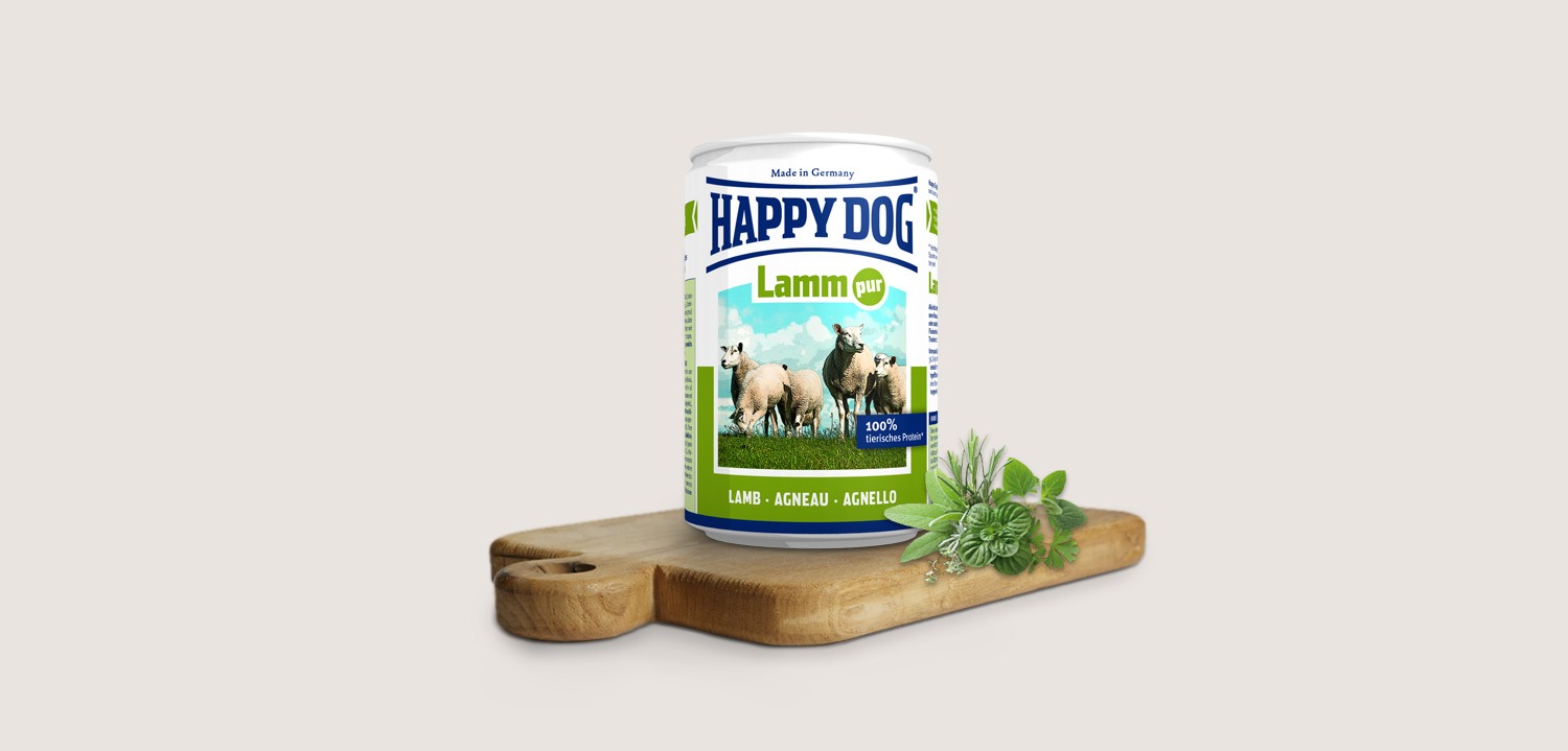 Happy Dog שימורים לכלב בטעם כבש 400 גרם