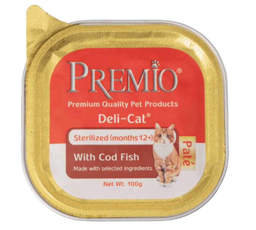 מעדן פרמיו חתול סטרלייז דג קוד