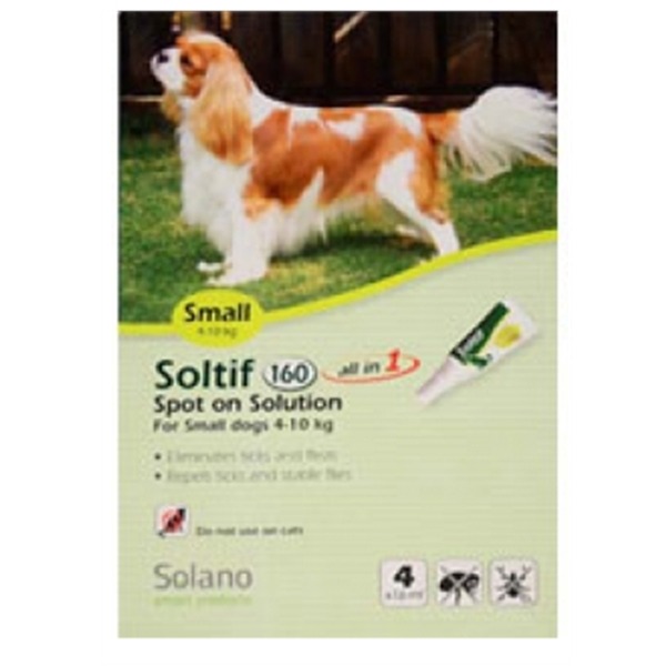 אמפולת Soltif לכלבים קטנים שמשקלם בין 7-15 ק"ג